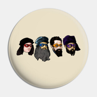 Renaissance Ninja Turtles Pin