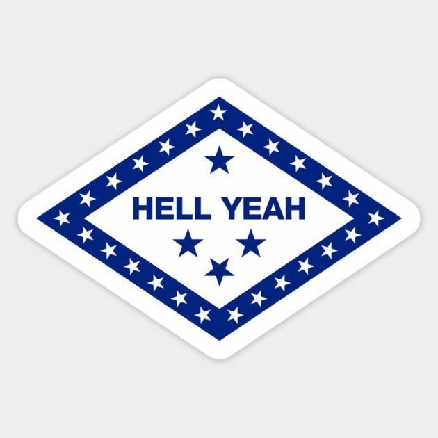 Hell Yeah Arkansas Sticker by rt-shirts