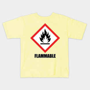 warning: flammable Kids T-Shirt