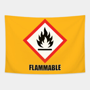 warning: flammable Tapestry