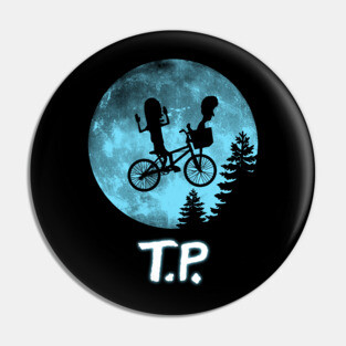 Funny Retro 80's Alien Movie Parody Pin