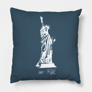 NYC Statue of Liberty Patent Pillow