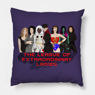 League of Extraordinary Ladies Pillow