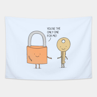 Lock and key Tapestry