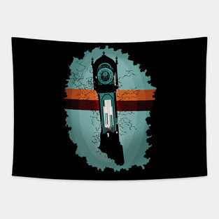 Stranger Things Clock Tapestry