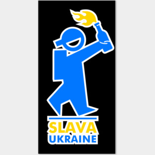 slava ukraine | civil resistance symbol Posters and Art