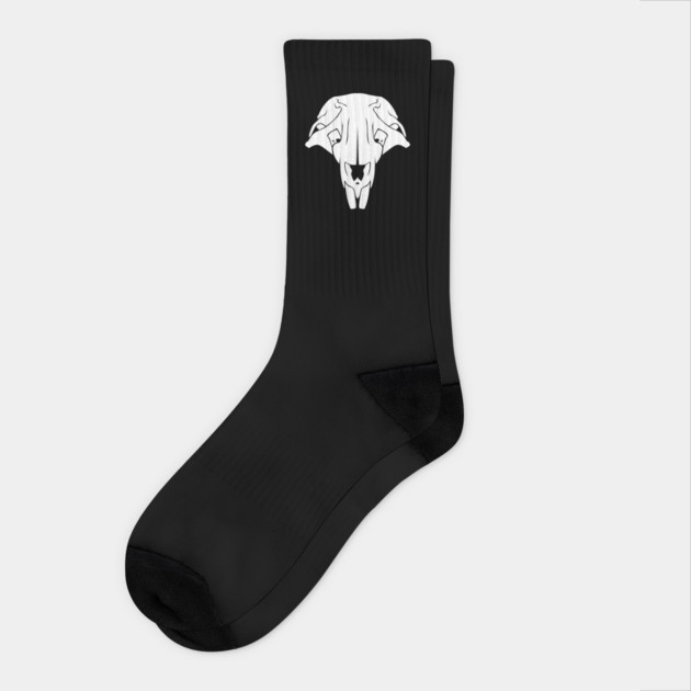 Rat Skull Socks by DeguArts
