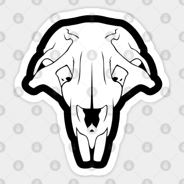 Rat Skull Sticker by DeguArts