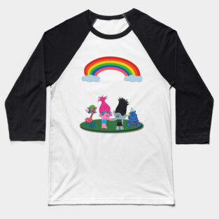 Trolls from Dreamworks Baseball T-Shirt