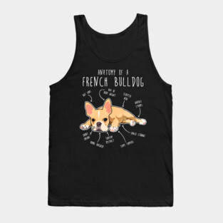 French Bulldog Anatomy Tank Top