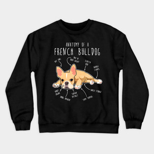 French Bulldog Anatomy Crewneck Sweatshirt