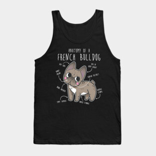French Bulldog Anatomy Tank Top
