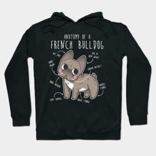 French Bulldog Anatomy Hoodie