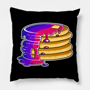 Bi Bisexual Pride Pancakes LGBT Pillow