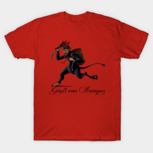 Grus Vom Krampus! T-Shirt