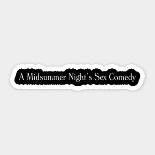 A Midsummer Night's Sex Comedy 1982 Sticker