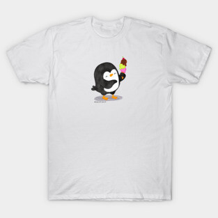Penguin with Ice Cream T-Shirt