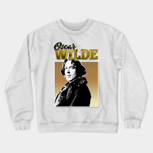Oscar Wilde -  90s Styled Retro Graphic Design Crewneck Sweatshirt
