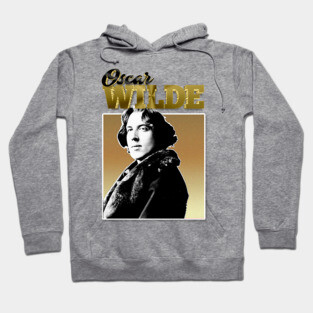 Oscar Wilde -  90s Styled Retro Graphic Design Hoodie