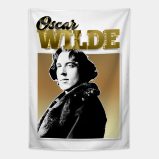 Oscar Wilde -  90s Styled Retro Graphic Design Tapestry