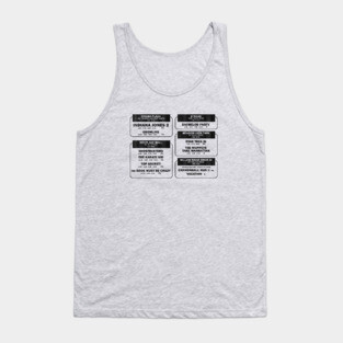 1984 Movie Showtimes (faded) Tank Top