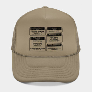 1984 Movie Showtimes (faded) Hat