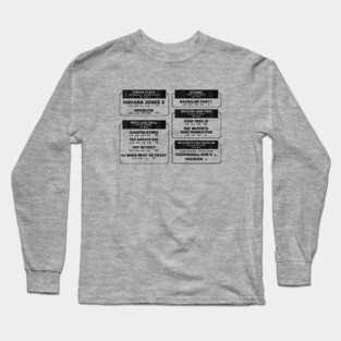 1984 Movie Showtimes (faded) Long Sleeve T-Shirt