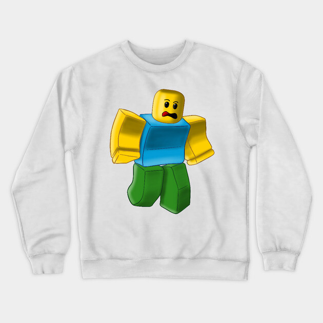 Roblox Noob Roblox Crewneck Sweatshirt TeePublic