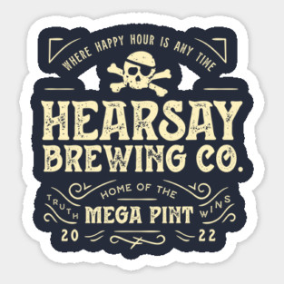 Hearsay Brewing Company Sticker