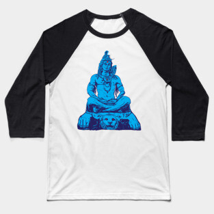 Shiva Meditate Adiyogi Mahadev Aum namah shivaya Baseball T-Shirt