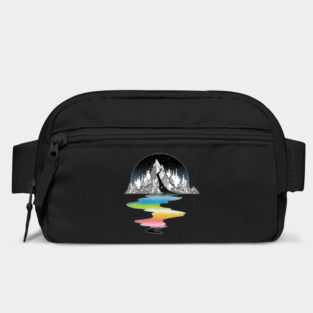 Queer Pride Flag Mountain River Bag
