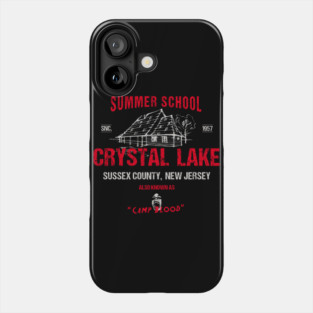 Crystal Lake summer school Phone Case