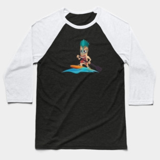 Stand Up Paddle Board SUP Tiki Guy Baseball T-Shirt