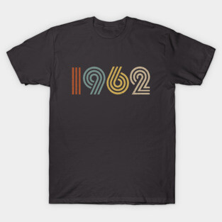 1962 Birth Year Retro Style T-Shirt