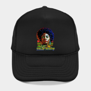 I am black history, black history, black woman, black girl magic Hat