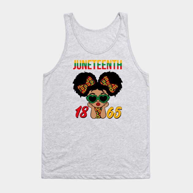 1865 Juneteenth, Black History, Freedom Tank Top by UrbanLifeApparel