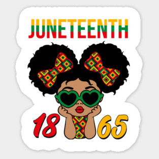 1865 Juneteenth, Black History, Freedom Sticker
