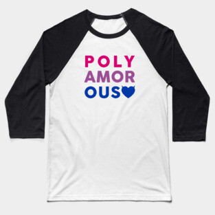 Polyamorous Bisexual Baseball T-Shirt