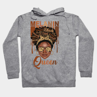Melanin Magic, Black girl magic, black queen Hoodie