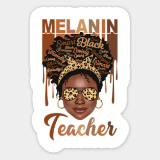 Melanin Magic, Teacher, Black girl magic, black queen Magnet