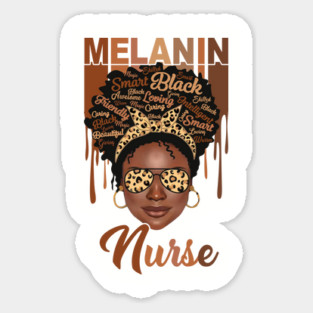 Melanin Magic, Nurse, Black girl magic, black queen Magnet