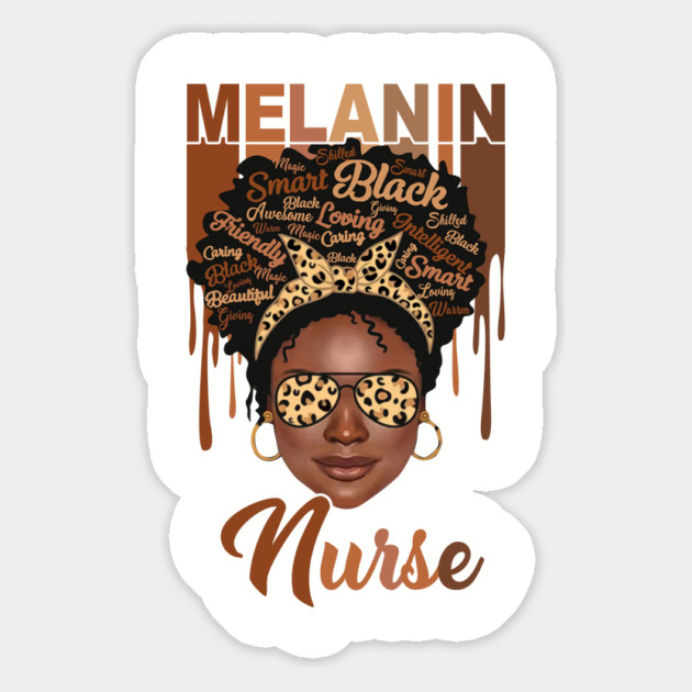 Melanin Magic, Nurse, Black girl magic, black queen Magnet by UrbanLifeApparel