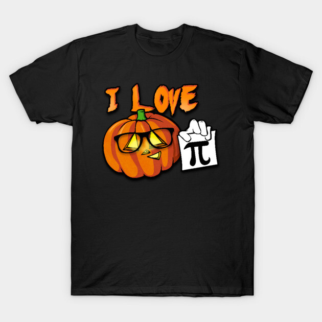 I Love Pumpkin Pi Nerdy Halloween T-Shirt Pumpkin Pi T-Shirt
