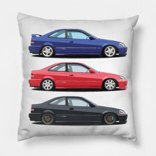 Civic Si and Friends Pillow