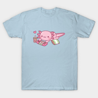 Cute Axolotl Relax Gamer T-Shirt