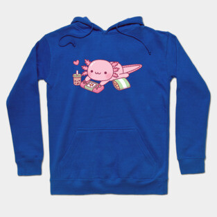 Cute Axolotl Relax Gamer Hoodie