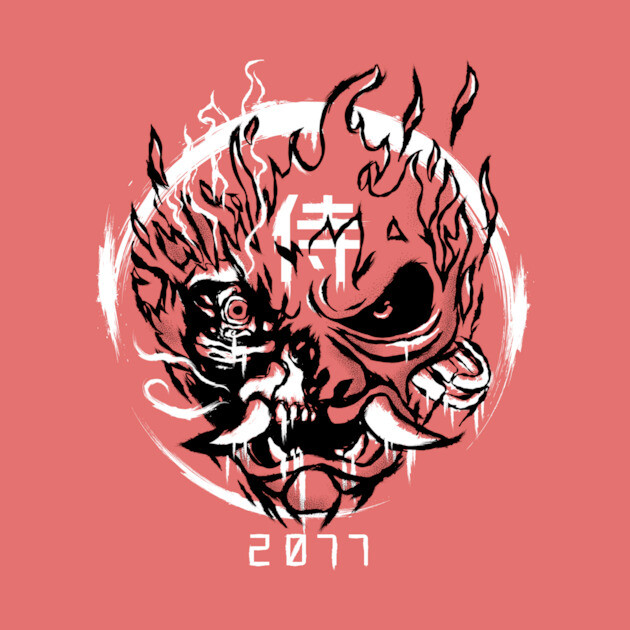 Samurai 2077 Cyberpunk Hat TeePublic