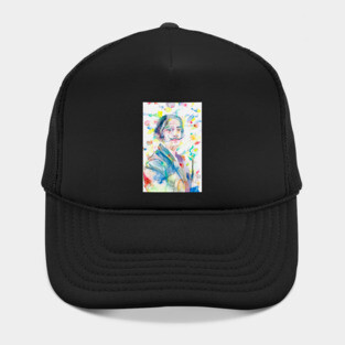 SALVADOR DALI watercolor portrai .1 Hat