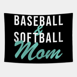 Baseball and Softball Mom Baseball Mom Tapestry