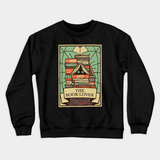 The Book Lover Tarot Card by Tobe Fonseca Crewneck Sweatshirt